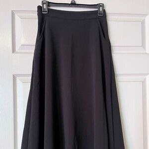 Black mid calf skirt